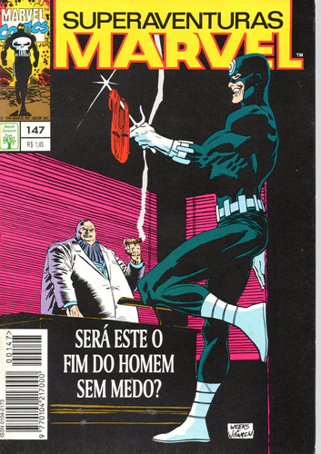 Superaventuras Marvel N° 147 - 84 Páginas Em Português - Editora Abril - Formato 13,5 X 19 - Capa Mole - 1994 - Bonellihq Cx03 Abr24