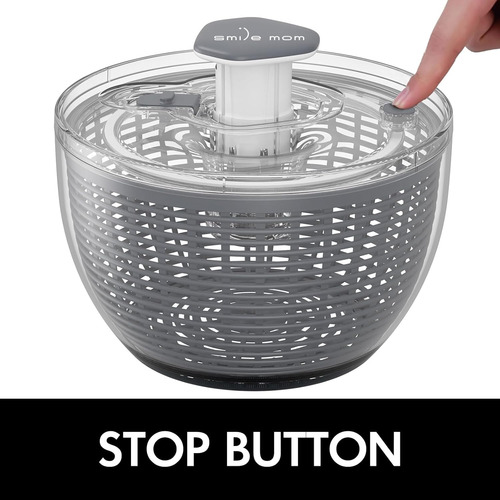 Centrifugadora De Ensalada Grande Smile Mom, Centrifugadora