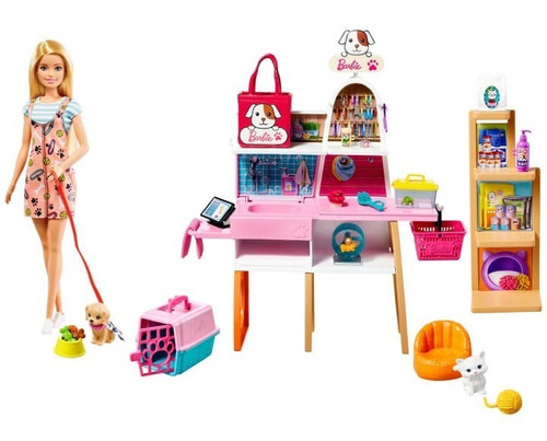 Tienda De Mascotas Barbie Pet Boutique Grg90 Mattel