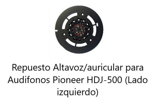 Repuesto Altavoz Audífonos Pioneer Hdj-500 Lado Izquierdo