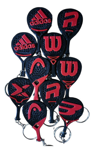 Llavero Paleta Padel Personalizada Paddle Padle Raqueta X50u