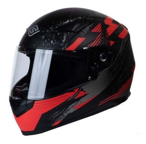 Casco Integral Faseed 816  Ryh Negro Rojo Mate