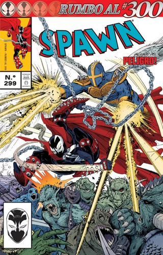 Spawn 299a metalizado: No, de Todd McFarlane., vol. 1. Editorial Kamite, tapa pasta blanda, edición 299 en español, 2023