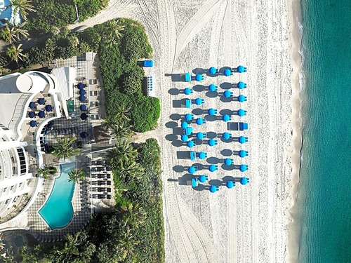 Alquiler Departamento Miami- Sunny Isles Beach- Hilton Double Tree Ocean Point Resort & Spa Sobre La Playa (fee Opcional!!)