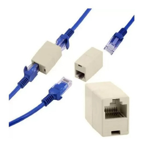 Emenda Rj45 Fêmea X  Rj45 Fêmea Para Cabo De Rede