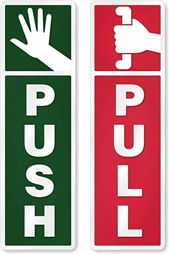 Smartsign  Pull / Push Muestras De La Puerta, Uno Con El Emp