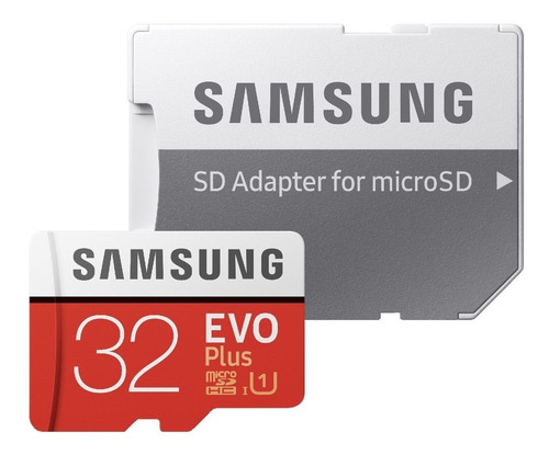Memoria Micro Sd Samsung 32gb 95mb/s Evo Plus Con Adaptador