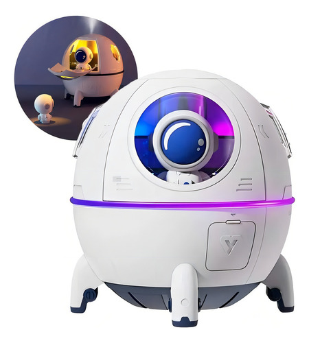 Humidificador difusor Boneco Astronauta Galaxy, color blanco