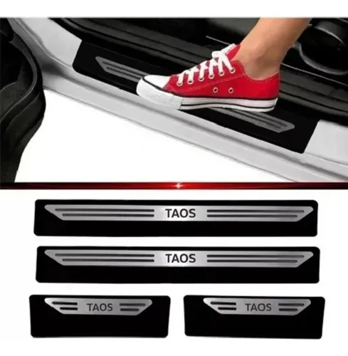 Cubre Zócalo Protector De Acero Inoxidable 2 Y 4 Puertas Volkswagen Taos