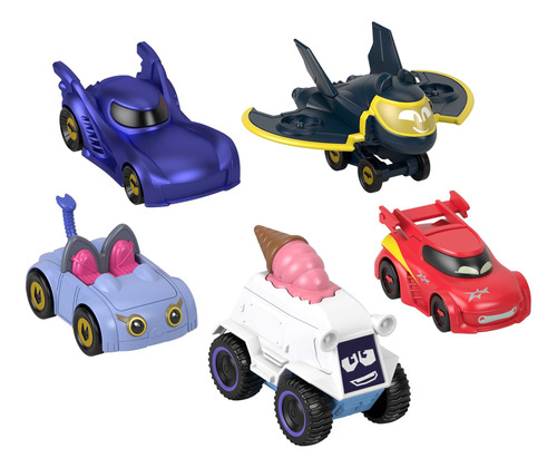 Fisher Price Batwheels: Paquete De 5 Vehiculos Batmobile