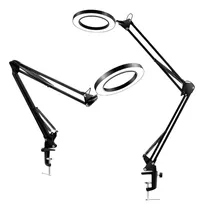 Comprar Lupa 10x Lampara Velador Led 3 Tonos Retractil Articulada