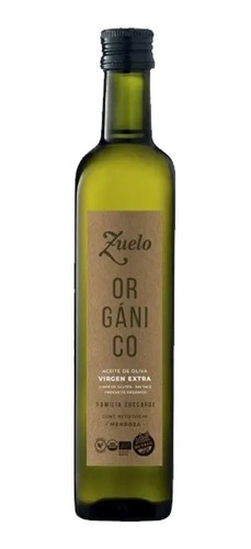 Aceite De Oliva Organico Zuelo Extra Virgen Zuccardi 500 Ml