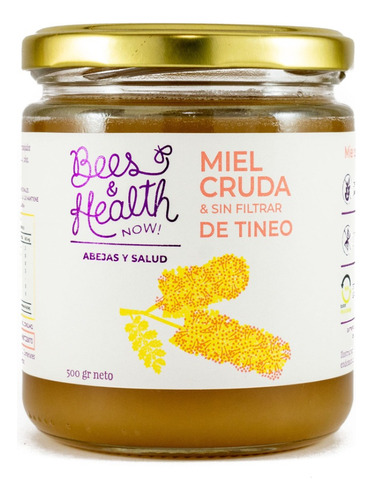Bees & Health - Miel Cruda Y Sin Filtrar De Tineo 500gr