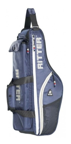  Funda Para Saxo Tenor Azul Y Blanca Ritter Rbp2-ts-blw