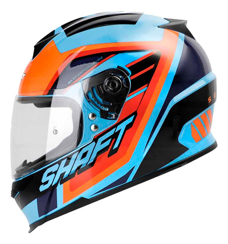 Casco Integral Shaft Sereneit Visor Transparente Brillante 