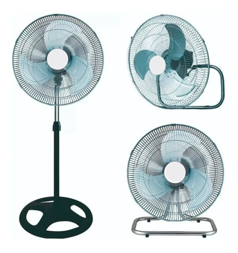 Ventilador Industrial 3 En 1 Pie Pared Turbo Hamers 90 Watts