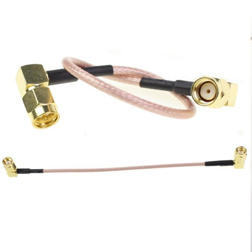 2 X Escuadra De Sma Macho A Rp Sma Macho Conector Pigtail Ca