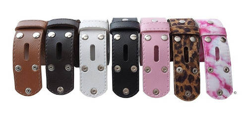 Cinto Animal Print Fivela Redonda Removível + 3 Tira Extra Tamanho P
