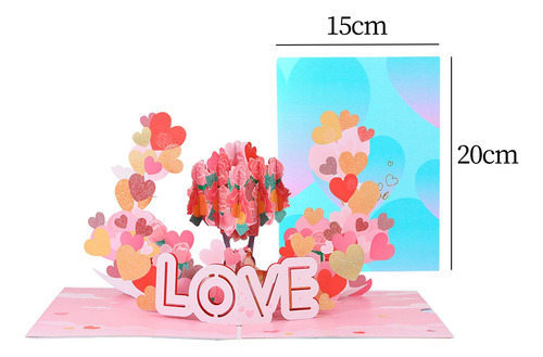 Tarjeta De Felicitación 3d Del Día De Valentín,