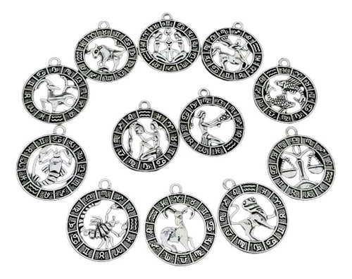 Coleccion Dije X12 Signos Zodiaco Constelacion Cadena Collar