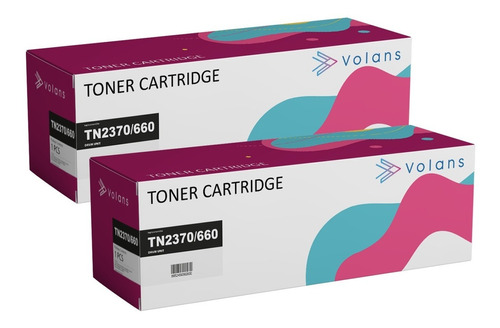 2 Toner Alternativo Compatible Tn-2370 Tn2370 Tn-660 Tn660