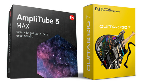 Amplitube 5 Max + Guitar Rig 7 Pro I Complete Pro I Win Mac 