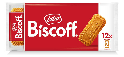 Galleta Lotus Biscoff Caramelizada 186 G. - 2 Paquetes 12x2