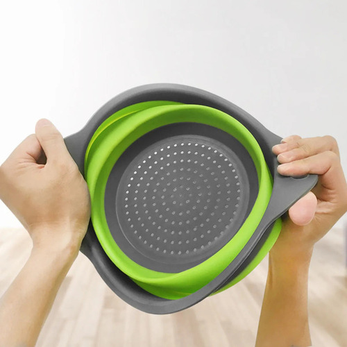 Ba Colador Plegable Para Lavar Frutas Y Verduras