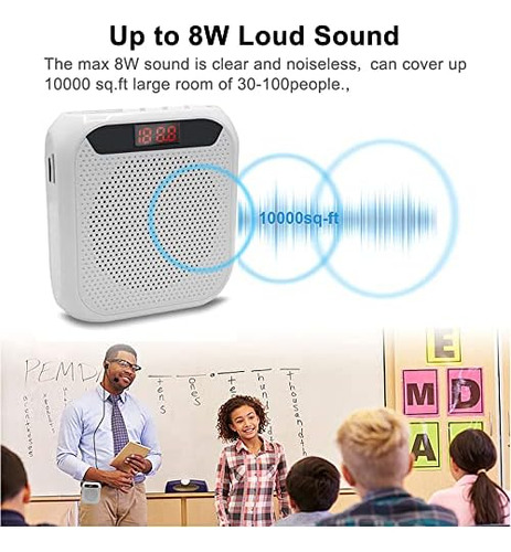 Amplificador De Voz Portátil Para Profesores, Amplificador P