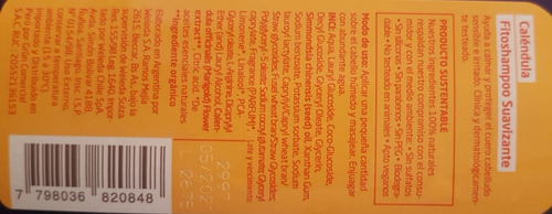 Imagen 2 de 9 de Fitoshampoo Suavizante De Caléndula Weleda Apto Veganos
