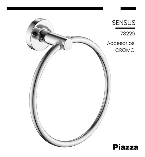 Imagen 5 de 6 de Accesorios Baño Kit Juego Piazza Sensus 6 Piezas Acero Inox