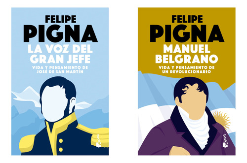 Voz Gran Jefe + Manuel Belgrano - Pigna - Booket - 2 Libros