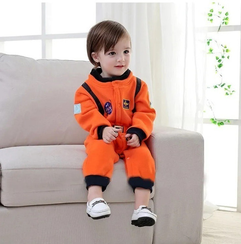 Imagem 6 de 10 de Fantasia Astronauta Bebe E Recém Nascido Body Traje Espacial