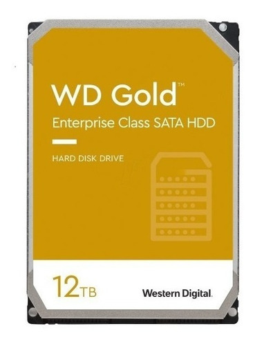 Disco duro interno Western Digital WD Gold WD121KRYZ 12TB oro