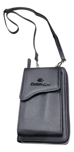 Billetera Bandolera Porta Celular Oreiro Love Negro 28305