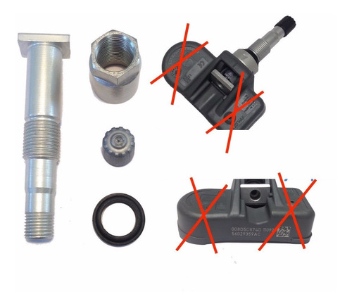 Kit Servicio Pivote Válvula Llanta 2pzs Jeep Chrysler Dodge