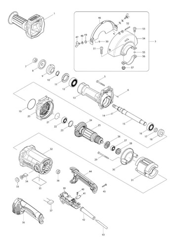 Interruptor Para Esmeril Recto Makita Gs6000 (650102-8)