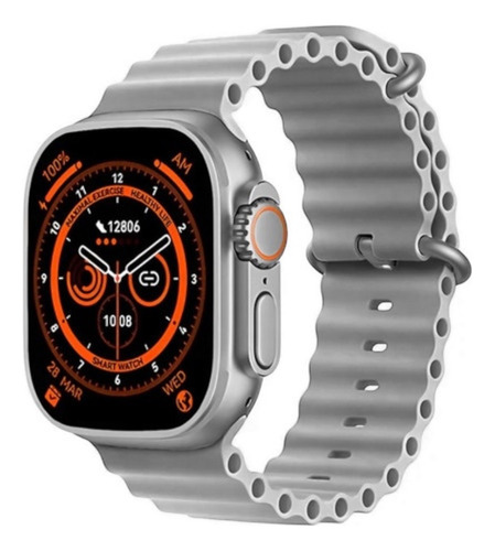Reloj Inteligente Smart Watch T800 Ultra 1.99 Gris Gris Claro