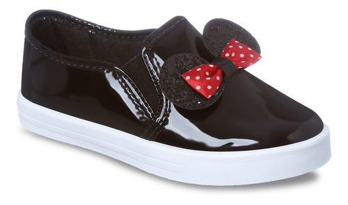 Tênis Infantil Feminino Escolar Slip On Calce Fácil