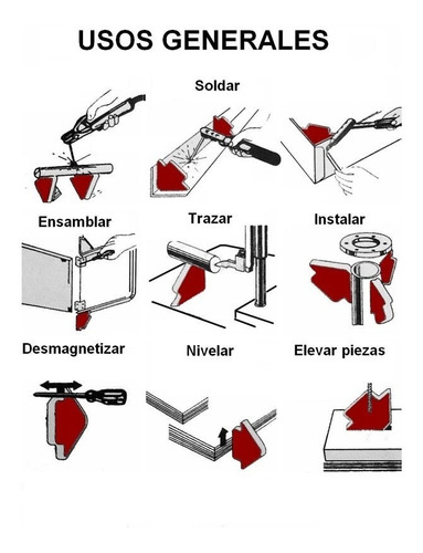 Imagen 5 de 6 de Iman Escuadra Para Soldar 4 Adir 06731