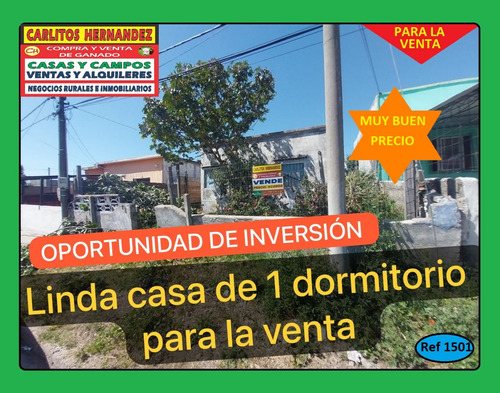 Ref 1501) ** V - Oportunidad De Inversión Linda Casa De 1 Dormitorio Para La Venta En San José