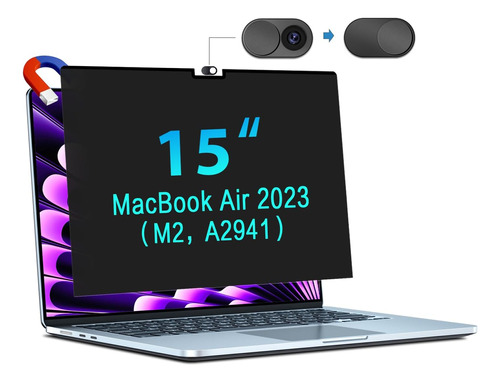 Pantalla De Privacidad Magnetica Para Macbook Air De 15