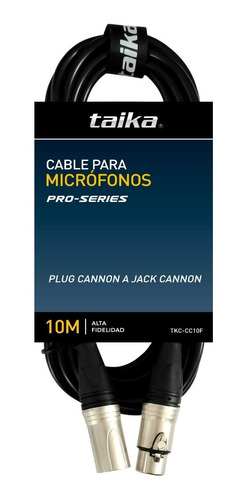 Cable Taika Microfono Cannon A Cannon 10 M Tkc-cc10f