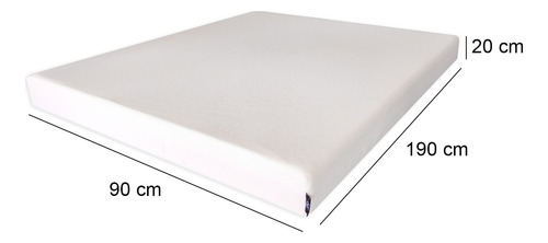 Colchón Comprimido 1 Plaza A20 Espuma Memory Foam