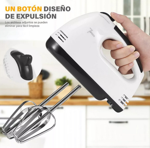 Batidora De Inmersión Scarlett He-133 Blanca 7 Velocidades