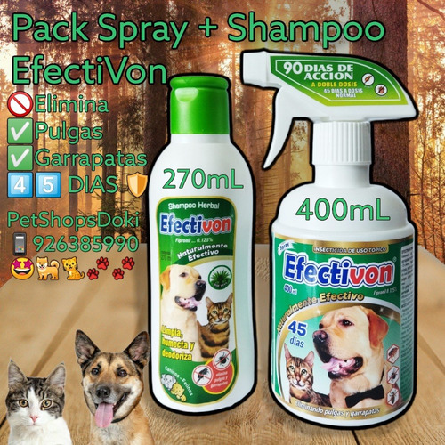 Imagen 2 de 4 de Spray Antipulgas Efectivon