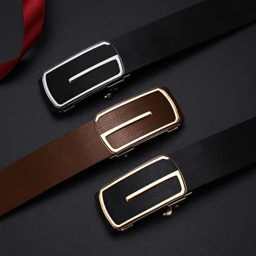 Cinturón Con Hebilla Automática Para Hombre