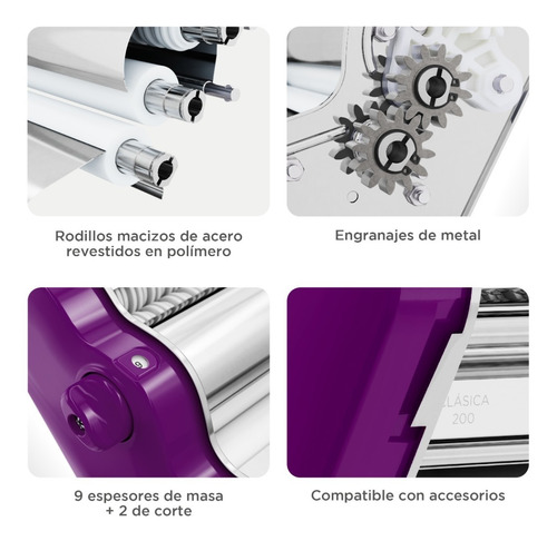 Imagen 4 de 10 de Pastalinda Máquina Clásica 200 Violeta