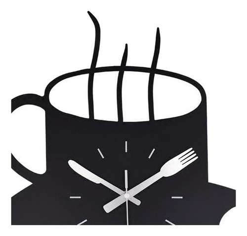 Reloj De Pared Moderno Cocina Temática Taza De Café