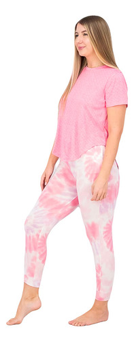 Roudelain Set De Pijama De Dos Piezas Para Dama, Tela Suave
